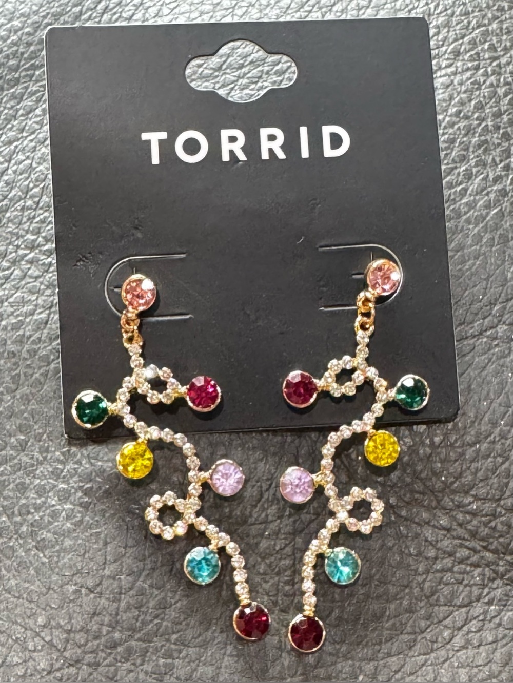 NWT Torrid Holiday Lights hoop earrings